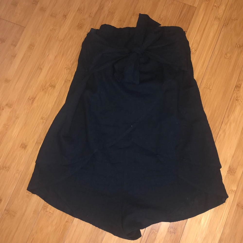 Tie front romper